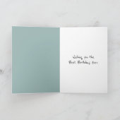 Little Boy Vist Verjaardag Kaart (Binnen)