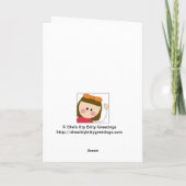 little boy with a heart feestdagen kaart (Achterkant)