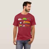 Little Boys Emergency Vehicles Hospital Trucks T-shirt (Voorkant volledig)