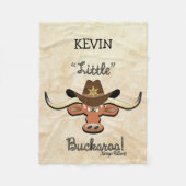 Little Boy's Longhorn Steer Fleece Blanket (Voorkant)