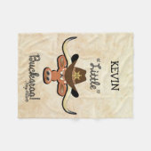 Little Boy's Longhorn Steer Fleece Blanket Deken (Voorkant (Horizontaal))