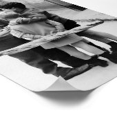 Little Boys Meeting, Zwart-wit  kunst Poster (Hoek)