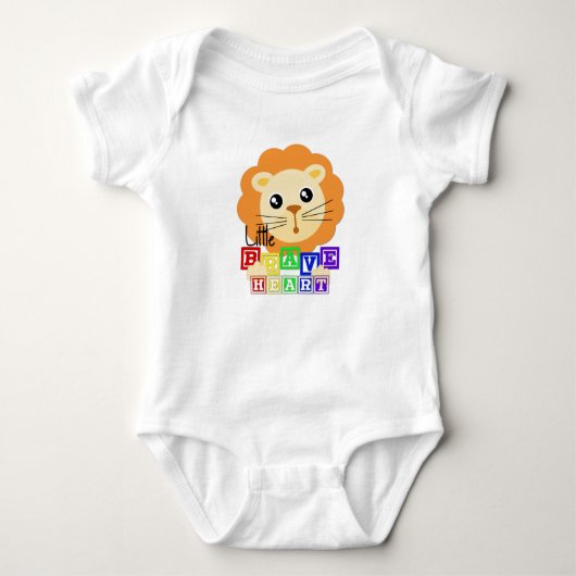 Little Brave Heart Baby Bodysuit (Voorkant)