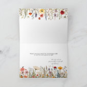 Little Bright Wildflower Baby shower Bedankkaart (Binnen)