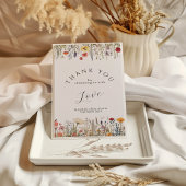 Little Bright Wildflower Baby shower Bedankkaart