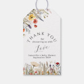 Little Bright Wildflower Baby shower Cadeaulabel (Voorkant)