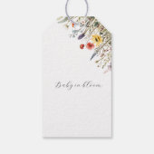 Little Bright Wildflower Baby shower Cadeaulabel (Achterkant)