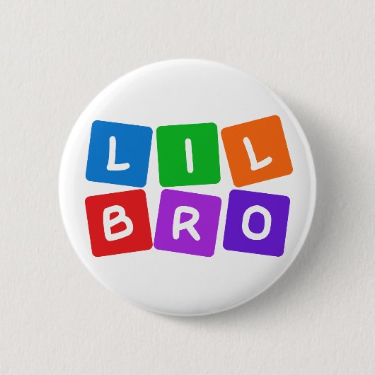 Little Bro-toets Ronde Button 5,7 Cm (Voorkant)