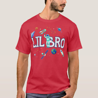 Little Brother Astronaut Space Family Matching Bir T-shirt