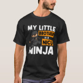 Little Brother Baby Bro Lil Kind Younger Sibling N T-shirt (Voorkant)