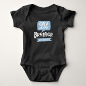 Little Brother Baby Notice Name & Monogram Romper (Voorkant)