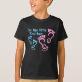 Little Brother Big Sister Footprints T-shirt (Voorkant)