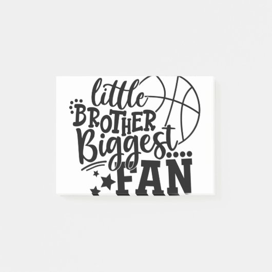 Little Brother Biggest fan Basketball Post-it® Notes (Voorkant)