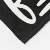 Little Brother Biggest Fan Bysketbyll Fleece Deken (Hoek)