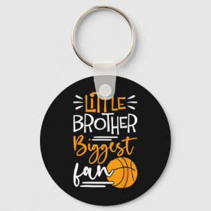 Little Brother Biggest Fan Bysketbyll Sleutelhanger