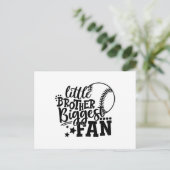 Little Brother Bigmost Fan Baseball Briefkaart (Staand voorkant)