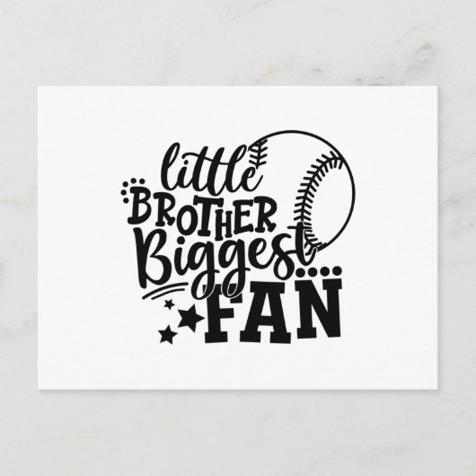 Little Brother Bigmost Fan Baseball Briefkaart (Voorkant)