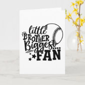 Little Brother Bigmost Fan Baseball Kaart (Gele Bloem)