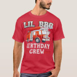 Little Brother Birthday Crew Fire Truck Firefight T-shirt<br><div class="desc">Kleine broeder Birthday Crew Fire Truck Firefighter Familie.</div>