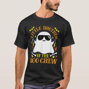 Little Brother Boo Crew Ghost Matching Family Boys T-shirt