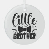 Little Brother, Bowtie Baby Glas Ornament (Voorkant)