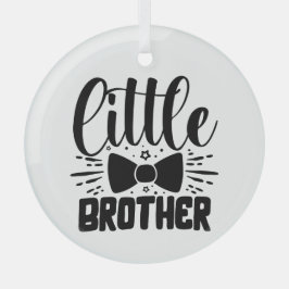 Little Brother, Bowtie Baby Glas Ornament