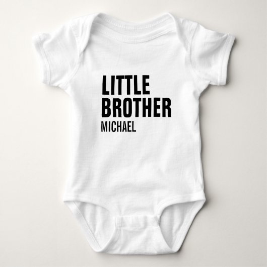 Little Brother Custom Baby Bodysuit (Voorkant)