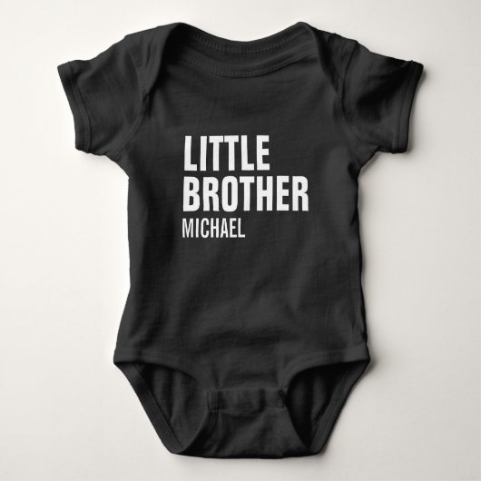Little Brother Custom Baby Bodysuit (Voorkant)