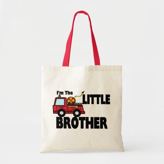 Little Brother Fire Truck Tote Bag (Voorkant)