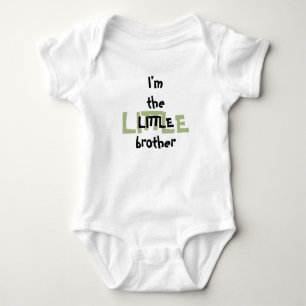 Little Brother Fun Groen Zwart Tekst Romper