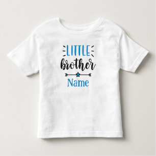 Little Brother gepersonaliseerde naam Schattige Kinder Shirts