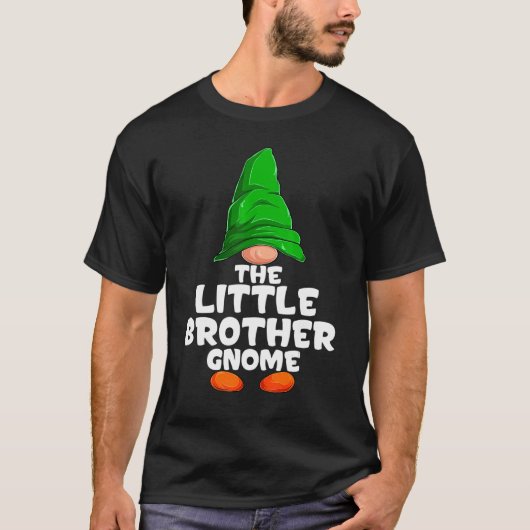 Little Brother Gnome Matching Family Group Christm T-shirt (Voorkant)
