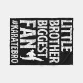 Little Brother Grootste Fan Karate Broer Trots Kar Fleece Deken (Voorkant (Horizontaal))