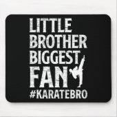 Little Brother Grootste Fan Karate Broer Trots Kar Muismat (Voorkant)