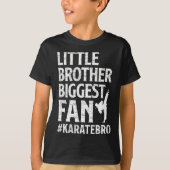 Little Brother Grootste Fan Karate Broer Trots Kar T-shirt (Voorkant)