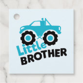 Little Brother Monster Truck Bedankjes Labels (Voorkant)