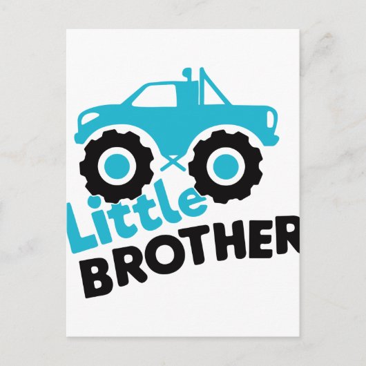 Little Brother Monster Truck Briefkaart (Voorkant)