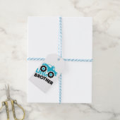 Little Brother Monster Truck Cadeaulabel (Met Touw)