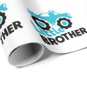 Little Brother Monster Truck Cadeaupapier (Rol Hoek)