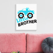 Little Brother Monster Truck Canvas Afdruk (Insitu (Woonkamer))