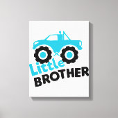 Little Brother Monster Truck Canvas Afdruk (Voorkant)