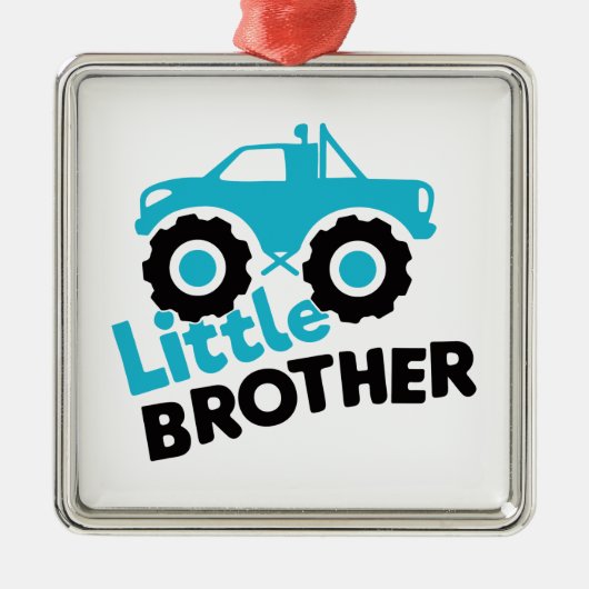 Little Brother Monster Truck Metalen Ornament (Voorkant)