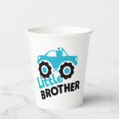 Little Brother Monster Truck Papieren Bekers (Voorkant)