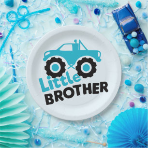 Little Brother Monster Truck Papieren Bordje