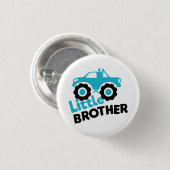 Little Brother Monster Truck Ronde Button 3,2 Cm (Voorkant /achterkant)