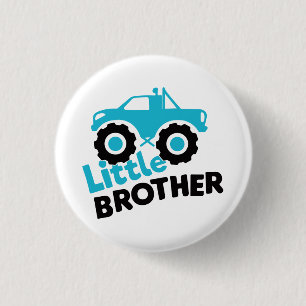 Little Brother Monster Truck Ronde Button 3,2 Cm
