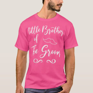 Little Brother of Groom & Bride Wedding Matching  T-shirt
