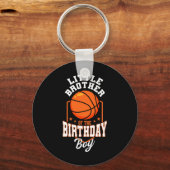 Little Brother Of The Birthday Boy Sketll Theme Bd Sleutelhanger (Voorkant)