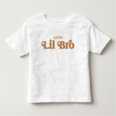 Little Brother Personalized Pregnancy onthult Boy Kinder Shirts (Voorkant)