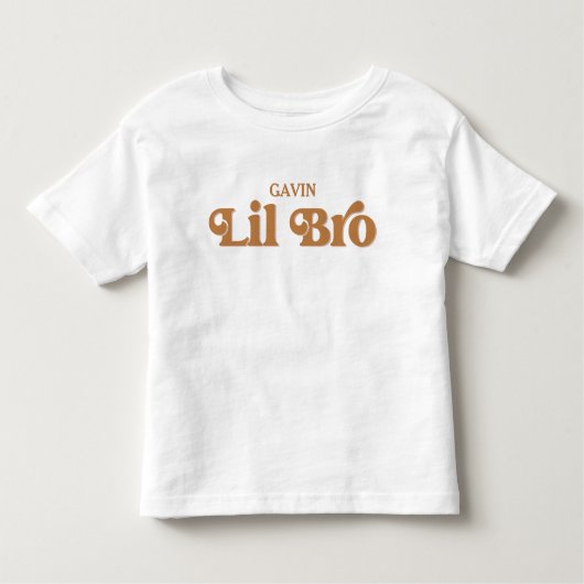 Little Brother Personalized Pregnancy onthult Boy Kinder Shirts (Voorkant)